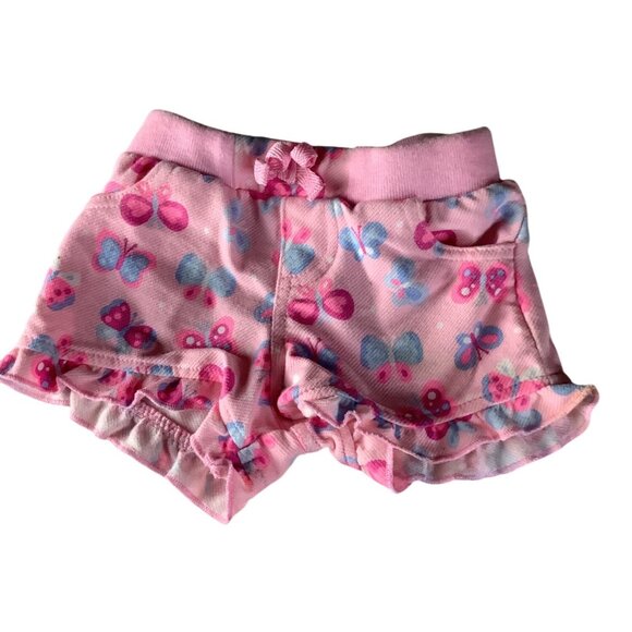 Garanimals Baby Girl 2 Pc Shorts Set 3-6M Butterfly & Polka Dot Prints - Picture 5 of 10